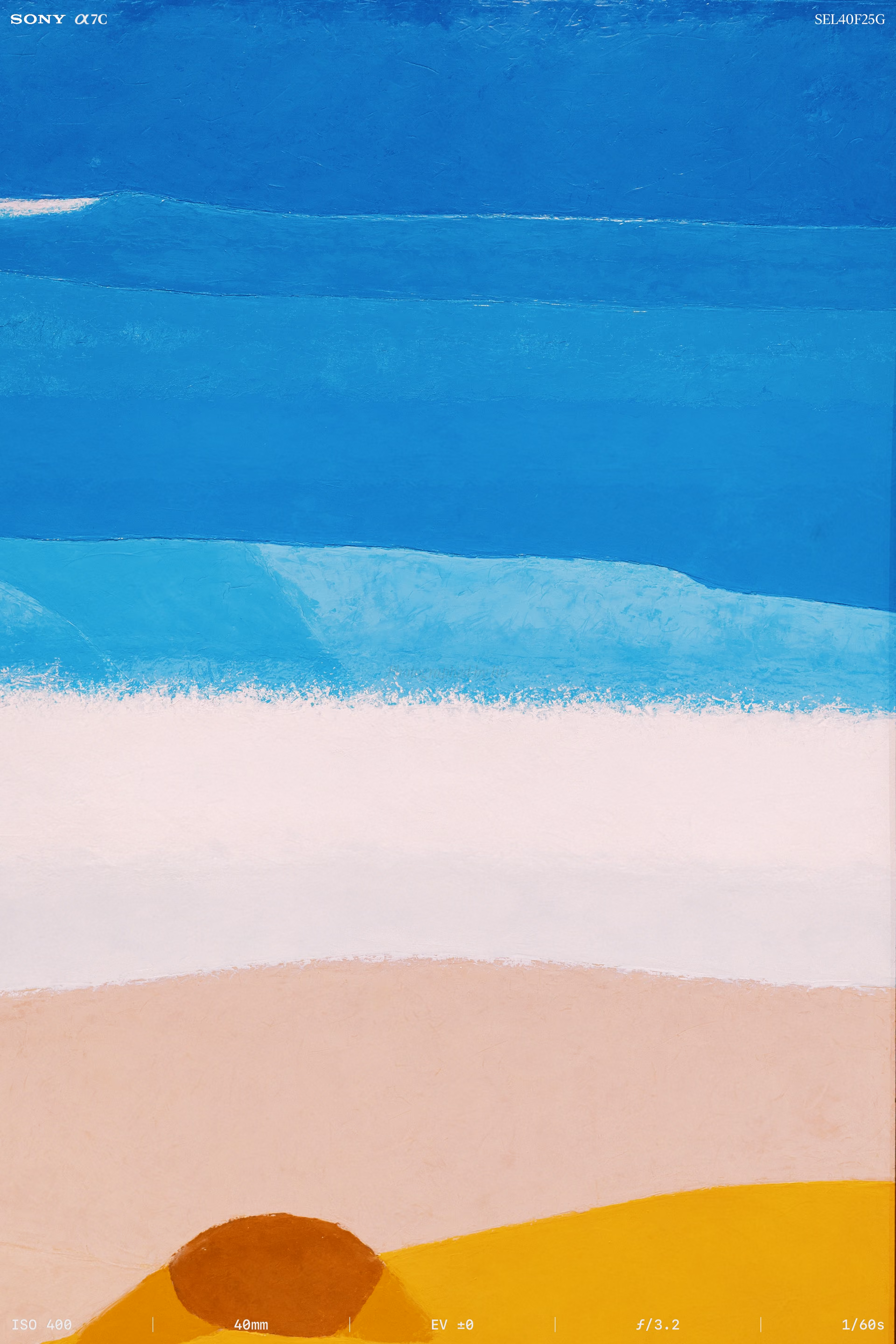 Detail of where the waves break